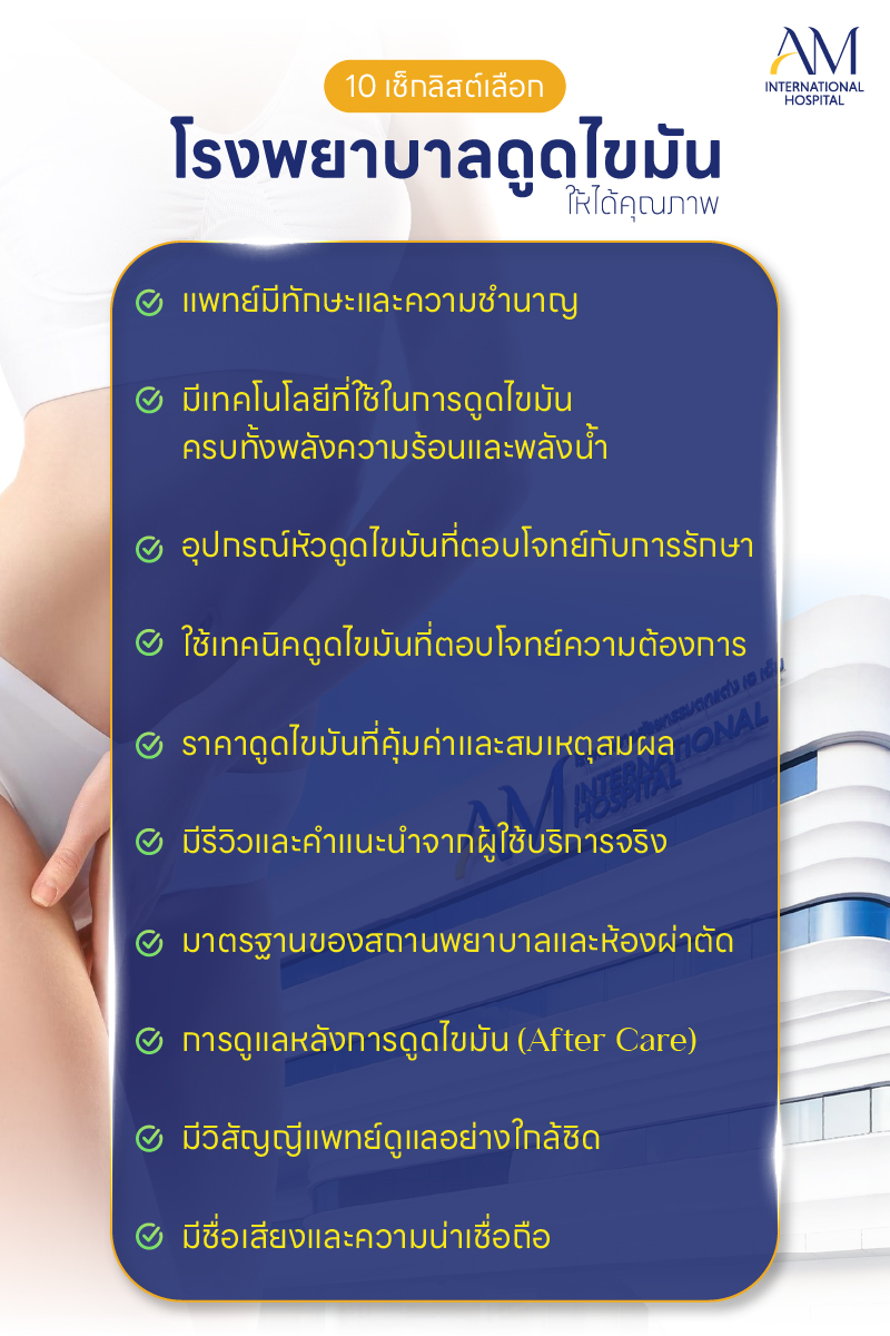 ดูดไขมันที่ไหนดี โรงพยาบาลดูดไขมันราคาเท่าไหร่